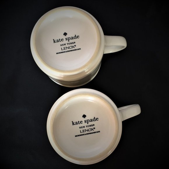 Kate Spade / Lenox Set of 2 All In Good Taste Mugs - Picture 4 of 4